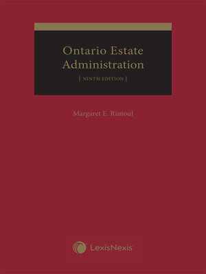 cover image of Ontario Estate Administration